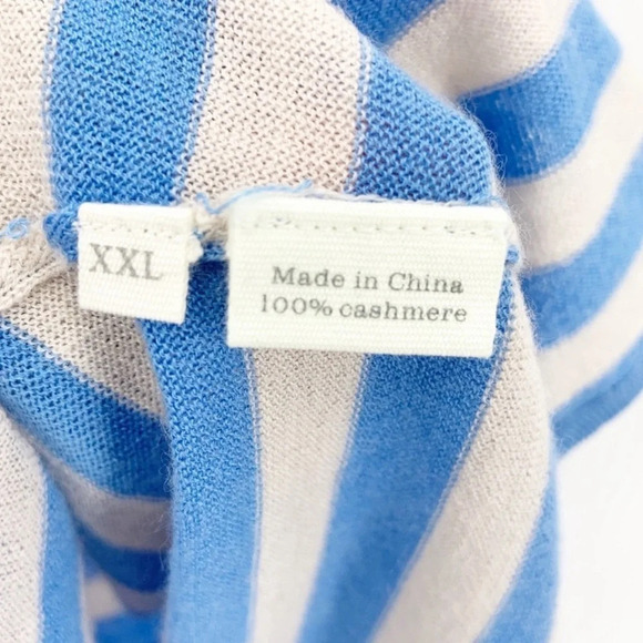Crumpet Striped Fine Knit Cashmere Tank Size XXL - Picture 5 of 5